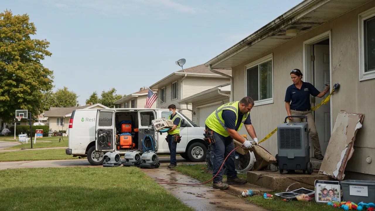 Water Damage Restoration in Milan, IL near me